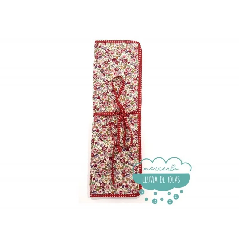 Funda de tela para agujas de tricotar