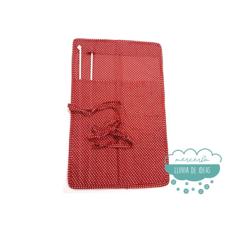 Funda de tela para agujas de tricotar