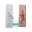 Funda de tela para agujas de tricotar
