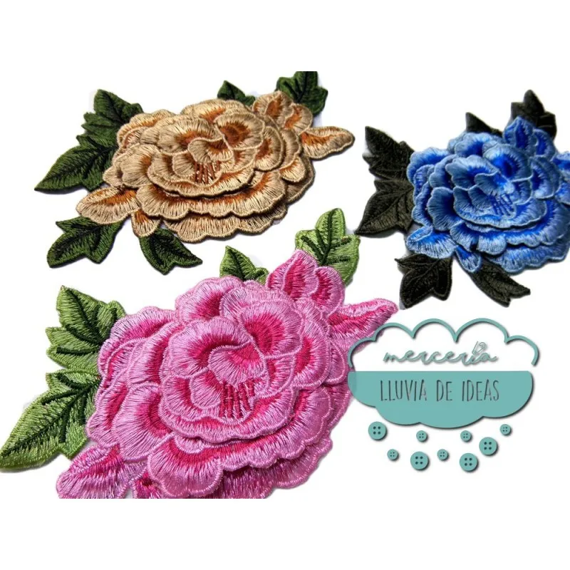 Aplicación bordada - Serie Sonia Mercería Lluvia de Ideas