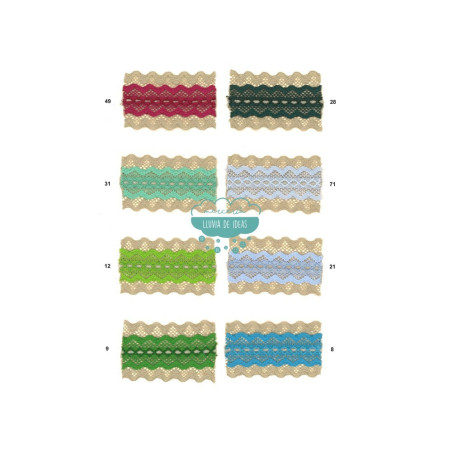 Entredós doble bicolor - Serie Garden