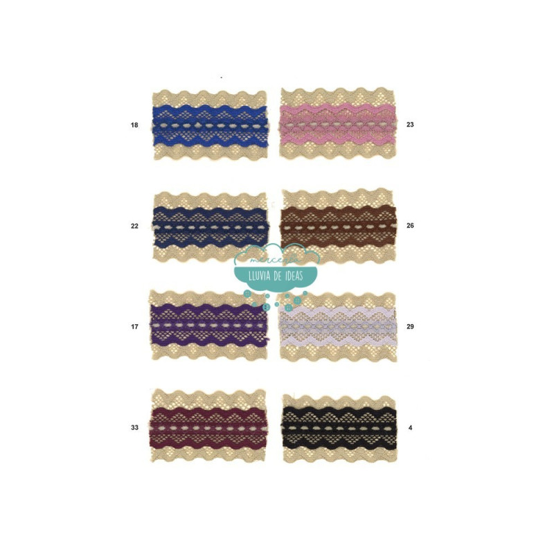 Entredós doble bicolor - Serie Garden