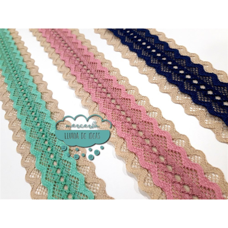 Entredós doble bicolor - Serie Garden