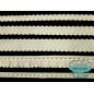 Conjunto de tiras bordadas con lunares - Serie Nerea color beige