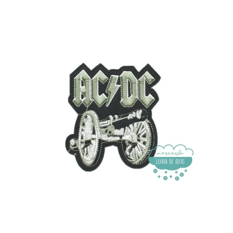 Parche Bordado Termoadhesivo - AC/DC Cañón
