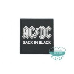 Parche bordado termoadhesivo - AC/DC Back in black