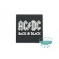 Parche bordado termoadhesivo - AC/DC Back in black Parche bordado termoadhesivo - AC/DC Back in black