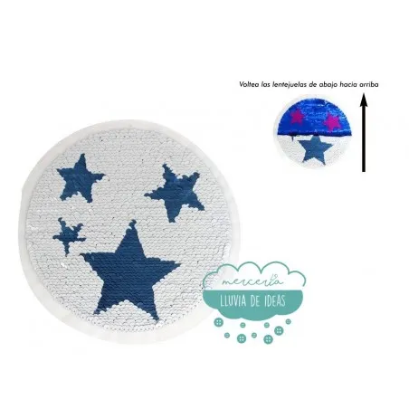 Aplicación lentejuelas reversibles - Círculo con estrellas