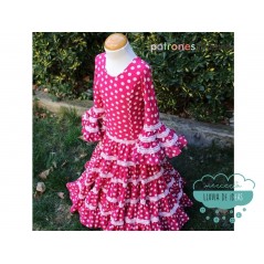 Patrones infantiles - Vestido de flamenca canastero para niña