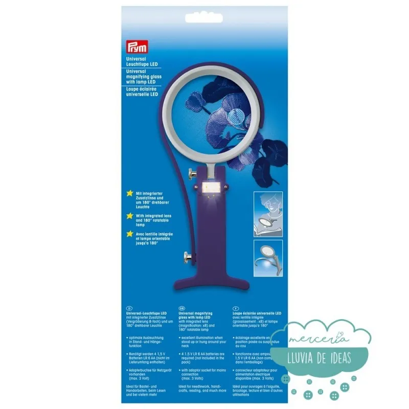 Lupa universal con luz LED - Prym