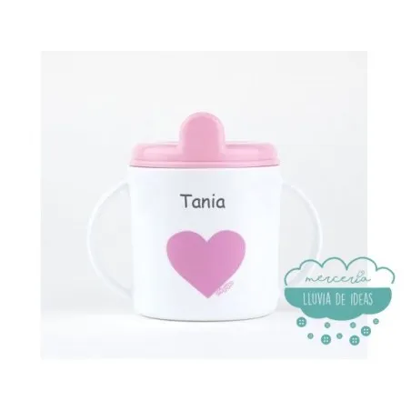Taza antigoteo personalizada con asas