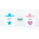 Taza antigoteo personalizada con asas Mercería Lluvia de Ideas