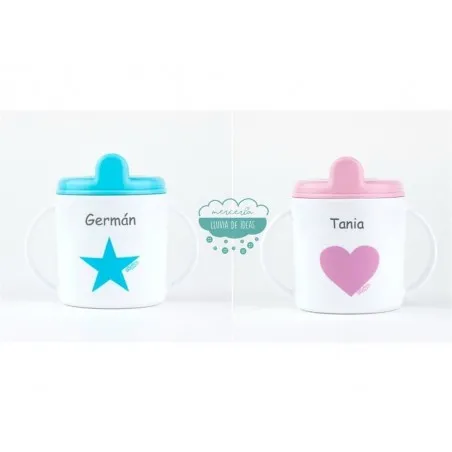 Taza antigoteo personalizada con asas