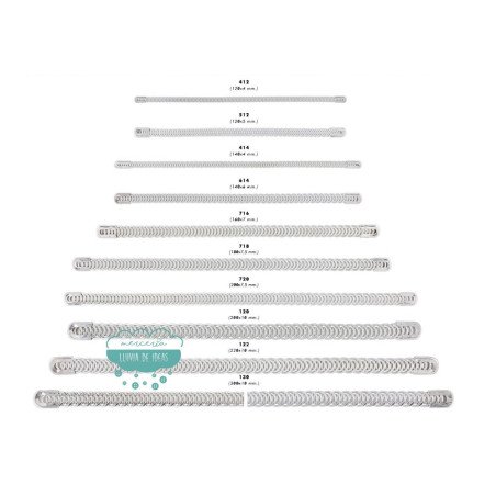 Ballena de metal en espiral - Varias medidas