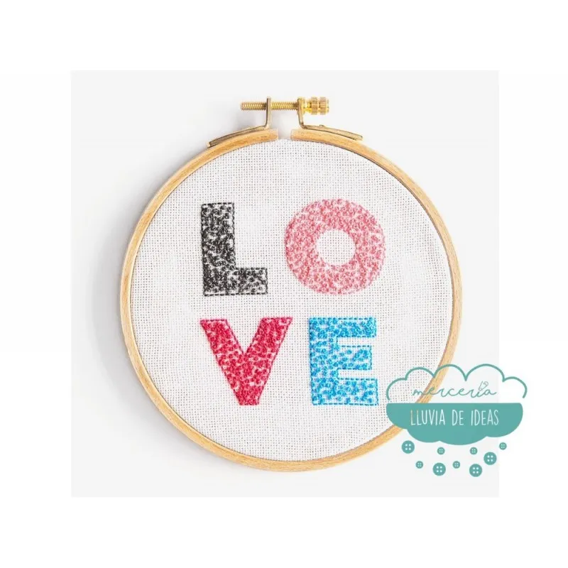 Kit de bordado DMC - Love Mercería Lluvia de Ideas
