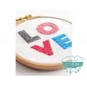 Kit de bordado DMC - Love Mercería Lluvia de Ideas