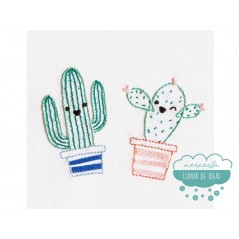 Kit de bordado DMC - Cactus sonrientes
