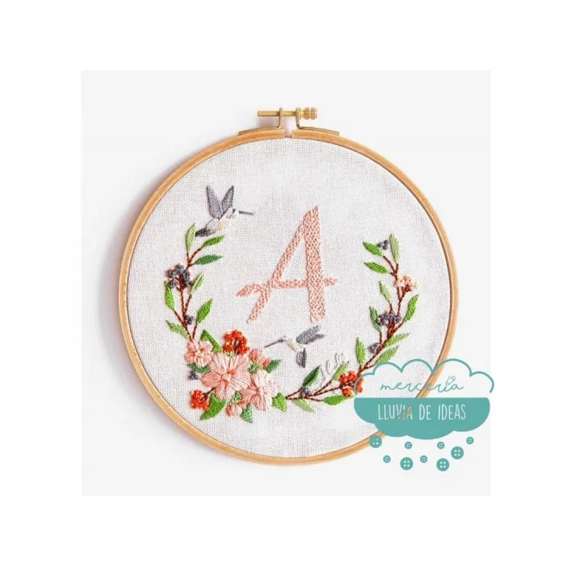 Kit de bordado DMC - Corona de flores Mercería Lluvia de Ideas