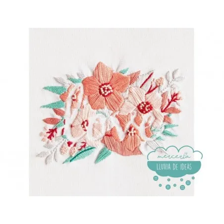 Kit de bordado DMC - Flores del amor