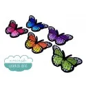 Parches bordados termoadhesivos - Mariposas