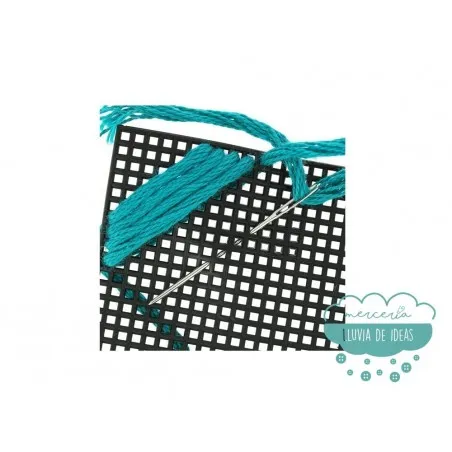 Plastic Canvas para clutch o bolso de mano ☁ Mercería Lluvia de Ideas ☁