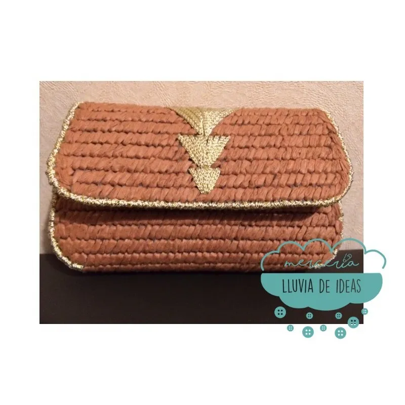 Plastic Canvas - Patrón de clutch o bolso - AGOTADO TEMPORALMENTE Mercería Lluvia de Ideas