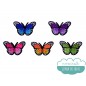 Parches bordados termoadhesivos - Mariposas Parches bordados termoadhesivos - Mariposas