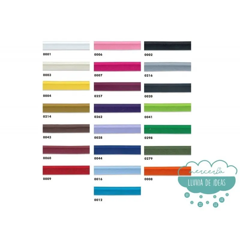 Vivo al bies de batista con cordón - Colores lisos