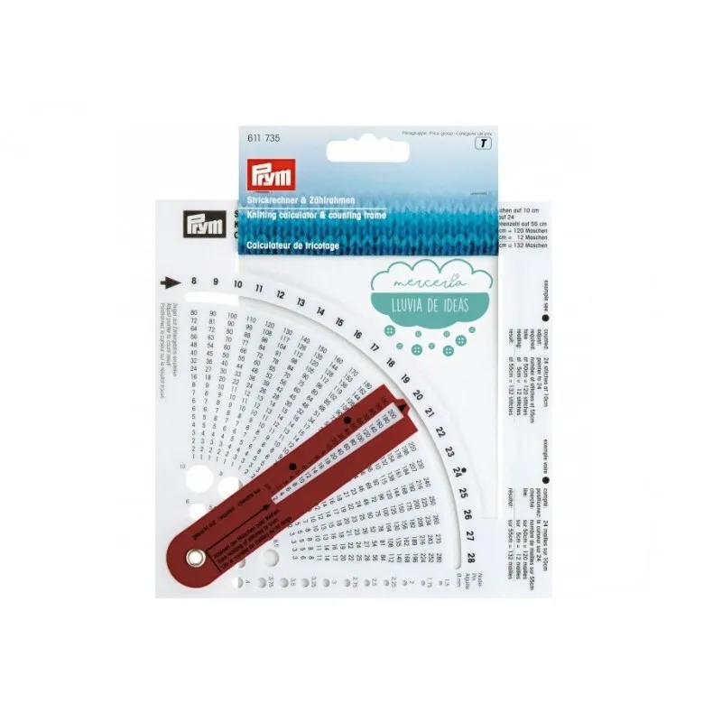 Disco Calculador Para Tejer Con Marco Contador Y Calibrador - Prym