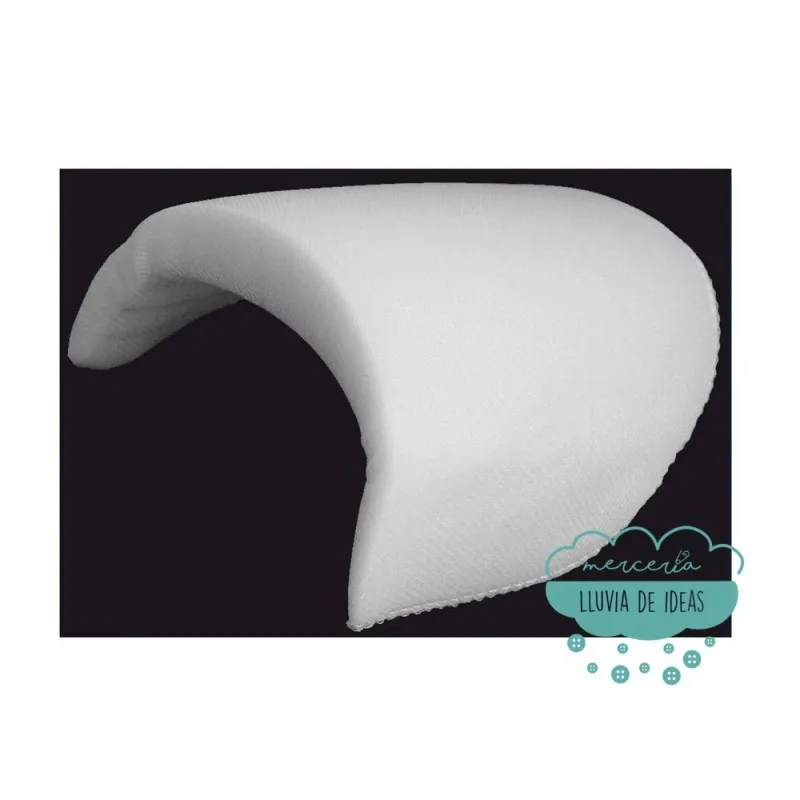 Hombreras forradas manga recta - Color blanco