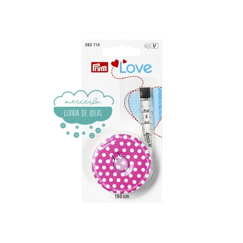 Cinta métrica automática - Prym Love Colección Pink