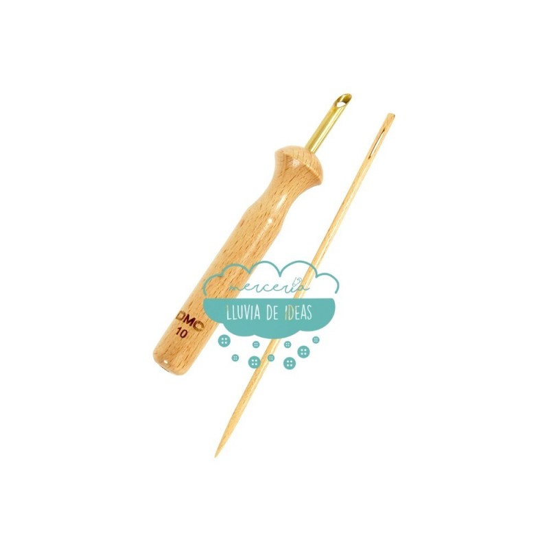Punzón de madera (punch needle) + aguja de lana - DMC Punzón de madera (punch needle) + aguja de lana - DMC