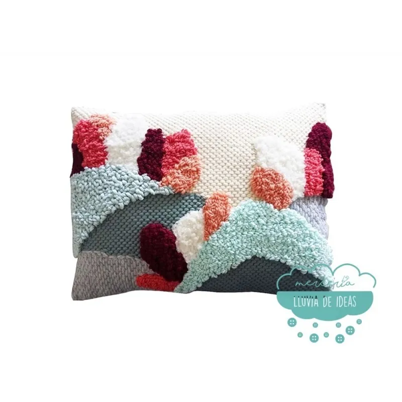 Punzón de madera (punch needle) + aguja de lana - DMC