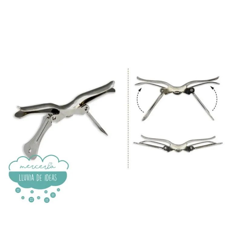 Pinza clip de acero para pajarita Mercería Lluvia de Ideas