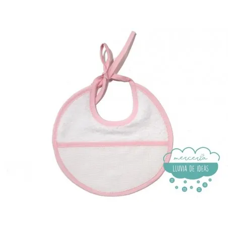 Babero de rizo para bordar a punto de cruz - Serie Itziar