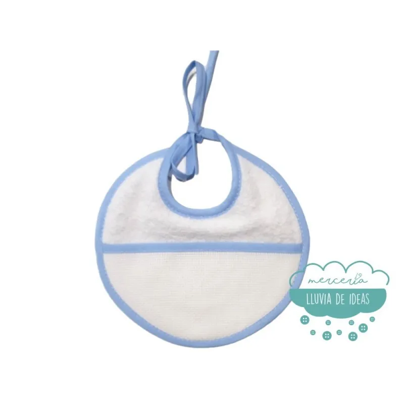 Babero de rizo para bordar a punto de cruz - Serie Itziar