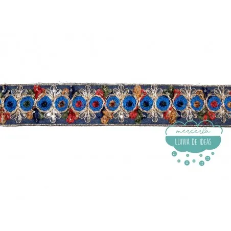 Pasamanería tejana con lentejuelas - Serie Almudena