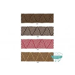 Elástico trenzado bicolor tipo rafia - Serie Ares