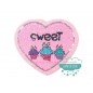 Aplicación lentejuelas reversibles con forma de corazón - Serie Sweet Cupcake