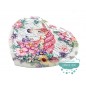 Aplicación lentejuelas reversible con forma de corazón - Serie Unicornio con flores Aplicación lentejuelas reversible con forma de corazón - Serie Unicornio con flores