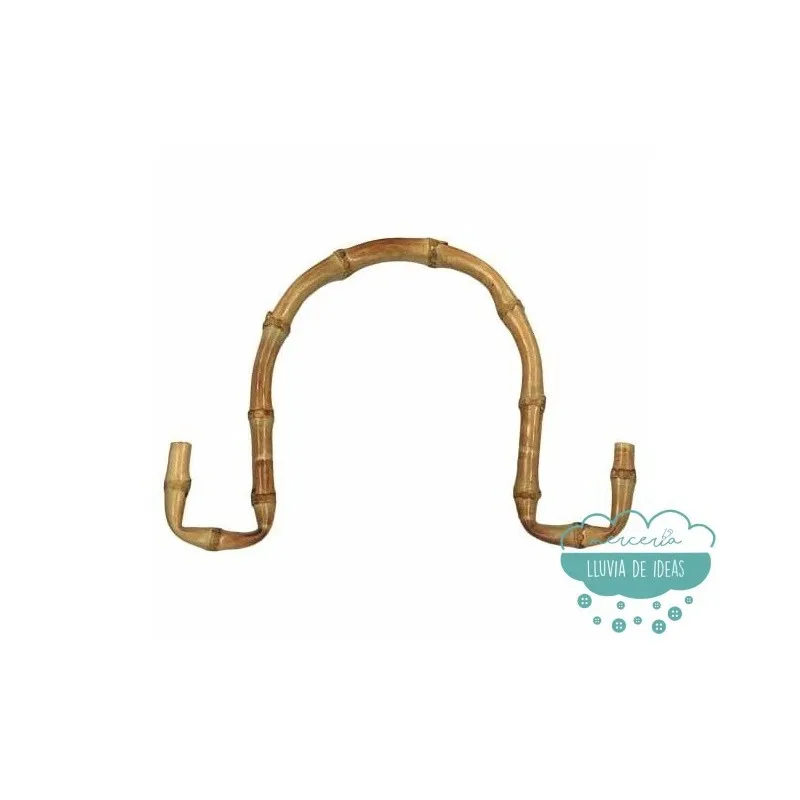 Asas para bolsos de bambú acabado curva - Serie Omega