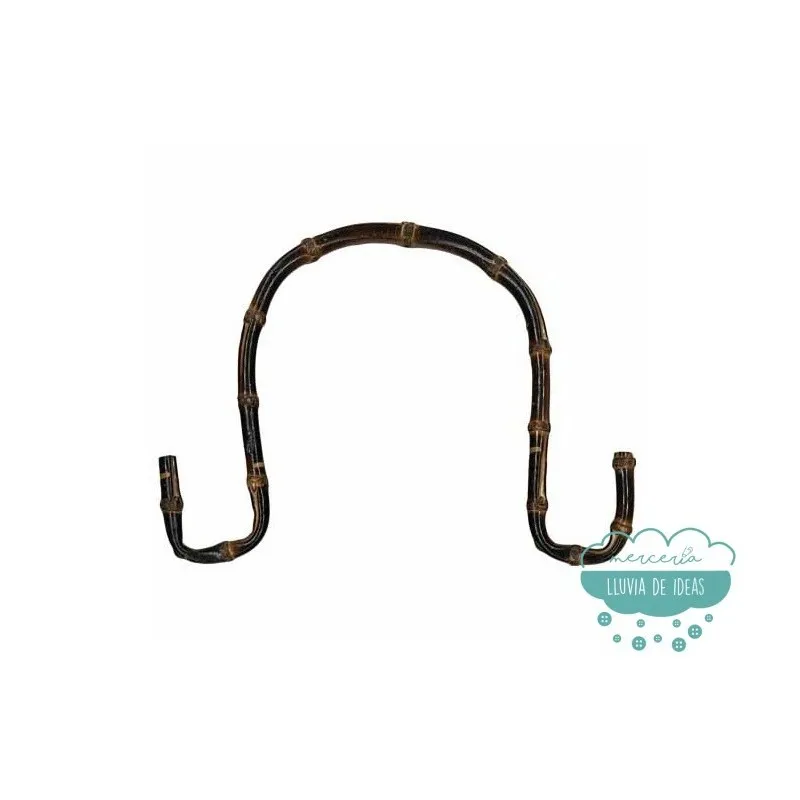 Asas para bolsos de bambú acabado curva - Serie Omega