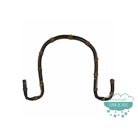 Asas para bolsos de bambú acabado curva - Serie Omega