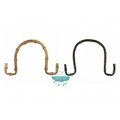 Asas para bolsos de bambú acabado curva - Serie Omega