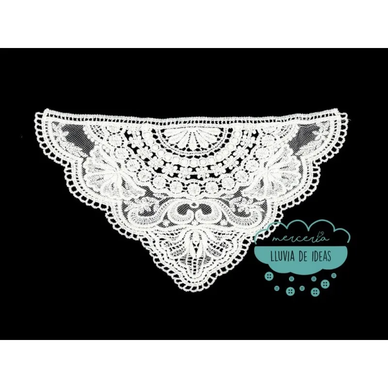 Aplicación bordada tipo cuello - Serie Giselle Mercería Lluvia de Ideas