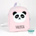 Mochila infantil personalizada - Panda color rosa Mi Pipo