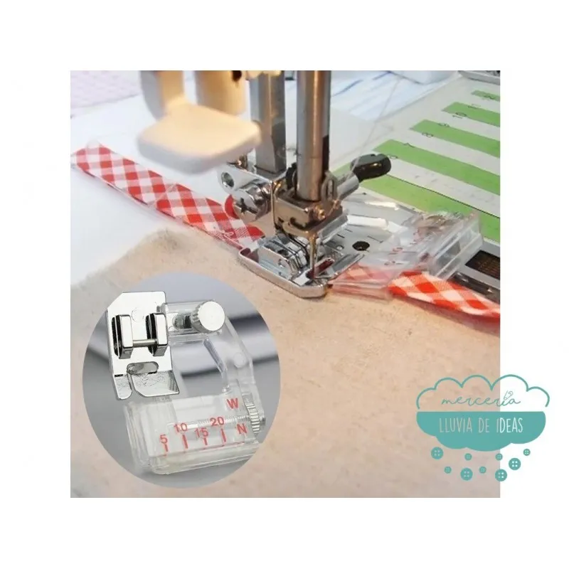 Prensatelas doméstico base para bies ajustable