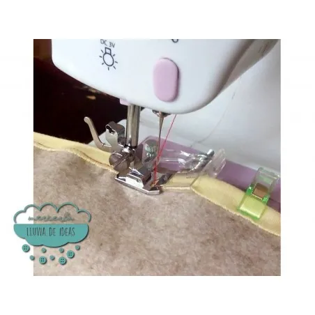 Prensatelas doméstico base para bies ajustable