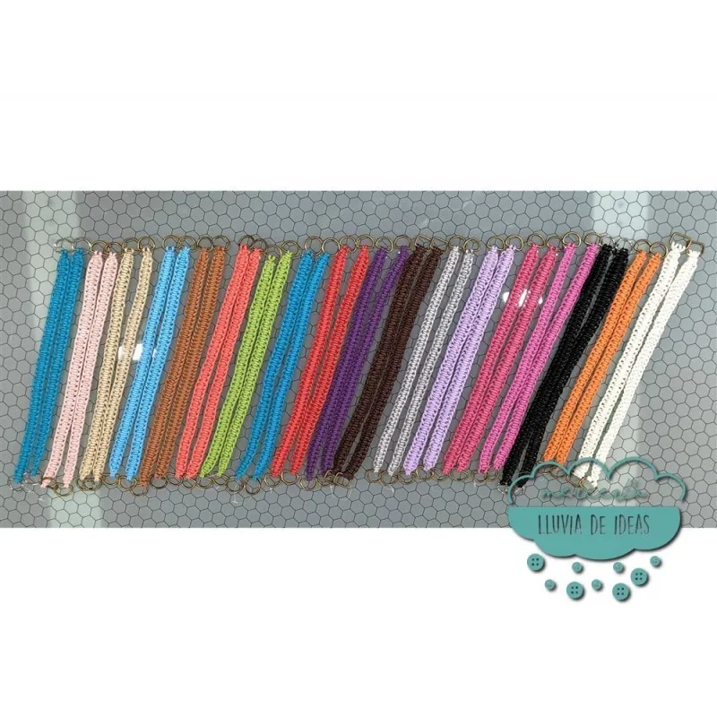 Asas trenzadas de polipiel para bolsos - Surtido de colores