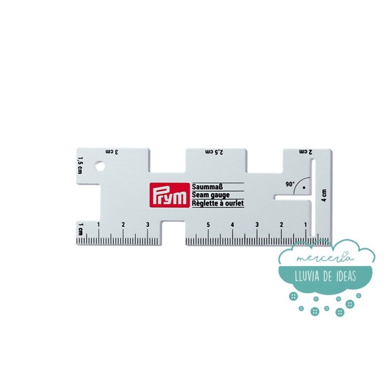 Prym R330 - Regla De Costura Omnigrid De Plástico Acrílico 39x59 Cm, Con Marcas En Mm Y Líneas De Sesgo, Para Zurdos Y Diestros